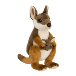 WWF Plüschtier Känguru Mit Baby (19cm) Lebensecht Kuscheltier Stofftier Kangaroo Joey -Kinderspielzeug Rabatte ca4d2904a30a97de4ee6c4a08b83d47c