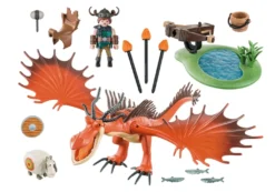 PLAYMOBIL 9459 Dragons Rotzbakke Und Hakenzahn -Kinderspielzeug Rabatte cc082fbae83780669b2d06655dee25c9