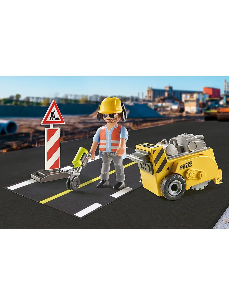 Playmobil Bauarbeiter Mit Kantenfräser 6 Playmobil Bauarbeiter Mit Kantenfräser – Bild 4