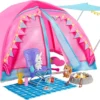 Barbie Camping Zelt Spielset Mit 2 Puppen & Zubehör