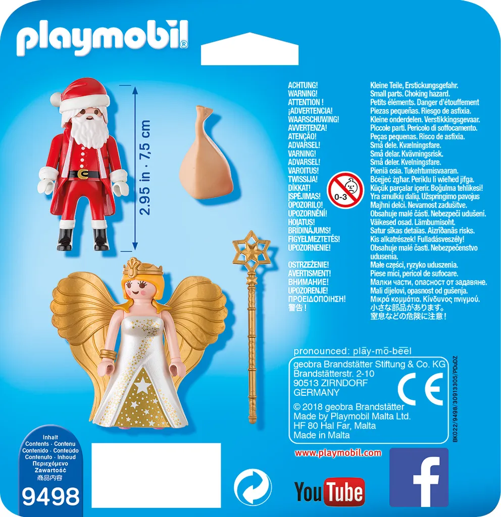 PLAYMOBIL 9498 Duo Pack Weihnachtsmann Und Engel 5 PLAYMOBIL 9498 Duo Pack Weihnachtsmann Und Engel – Bild 3