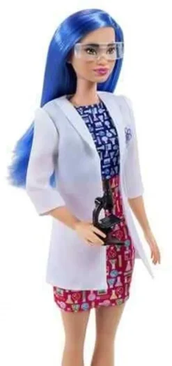 MATTEL HCN11 Barbie Wissenschaftlerin Puppe (blaue Haare) -Kinderspielzeug Rabatte ddcee0acdee34875a603cadde50361ae