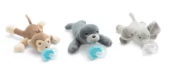 3 X Philips Avent Ultra Soft Snuggel Affe, Elefant Und Robbe Kuscheltiere Mit Schnuller Ab 0 Monaten