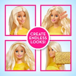 Barbie Locken-Style Puppe (blond) -Kinderspielzeug Rabatte e1de58eba2d36d02fa06e5350f9ba849