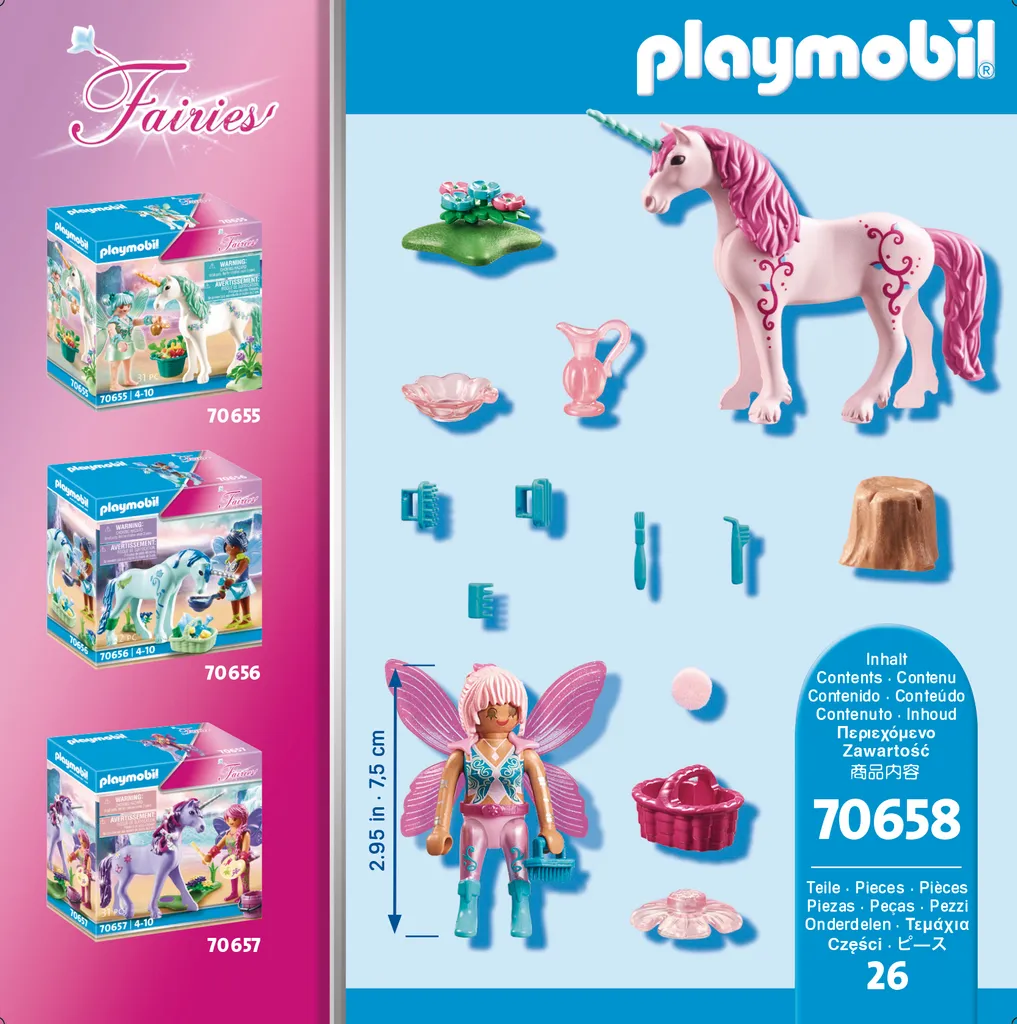 Playmobil Einhorn Mit Pflege-Fee 5 Playmobil Einhorn Mit Pflege-Fee – Bild 3