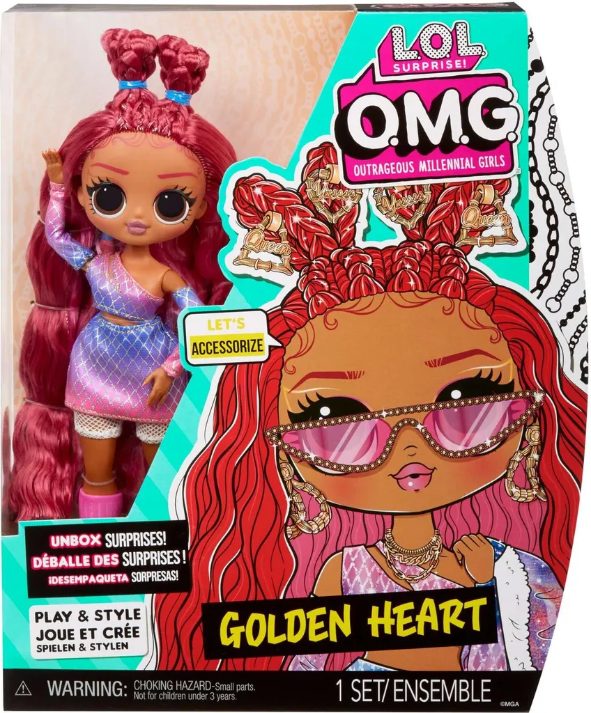 MGA Entertainment LOL-Überraschung! O.M.G. Golden Heart Puppe + Zubehör 3 MGA Entertainment LOL-Überraschung! O.M.G. Golden Heart Puppe + Zubehör