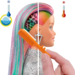 Barbie Leoparden Regenbogen-Haar Puppe Mit Farbwechseleffekt, 16 Zubehörteilen -Kinderspielzeug Rabatte ec4436bc9944b92b3804d8639a6605fd