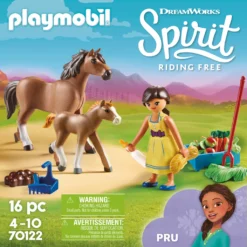 PLAYMOBIL Spirit 70122 Pru Mit Pferd Und Fohlen -Kinderspielzeug Rabatte ec60a60e033018ff37e666e73fc1a4b6