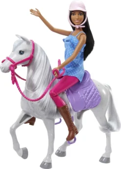 Barbie-Puppe Und Pferd Mit Sattel, Zaumzeug Und Zügel, Geschenk Für Kinder Zwischen 3 Und 7Jahren -Kinderspielzeug Rabatte ed10a760e7e4a3dc714953d05510679c
