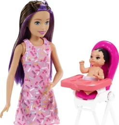 Barbie Skipper Babysitter Puppe, Geburtstag-Spielset Mit Farbwechsel -Kinderspielzeug Rabatte efe02631e36e79bc8636ecba22a2b79b