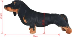 VidaXL Plüschtier Stehend Dackel Schwarz XXL -Kinderspielzeug Rabatte efead838fb2aa22123915d2ae5c7f584