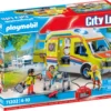 PLAYMOBIL City Life 71202 Rettungswagen Mit Licht Und Sound -Kinderspielzeug Rabatte f5e279a4fd2006af52cedc93f06231de