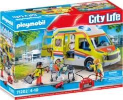 PLAYMOBIL City Life 71202 Rettungswagen Mit Licht Und Sound
