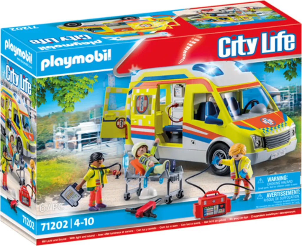 PLAYMOBIL City Life 71202 Rettungswagen Mit Licht Und Sound 3 PLAYMOBIL City Life 71202 Rettungswagen Mit Licht Und Sound