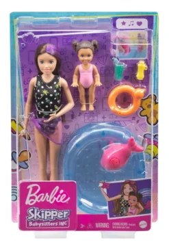 Barbie Skipper Babysitter Puppe, Spielset Mit Baby-Puppe Und Pool -Kinderspielzeug Rabatte f6654c4b22ec828e3cf6699c44578c0a