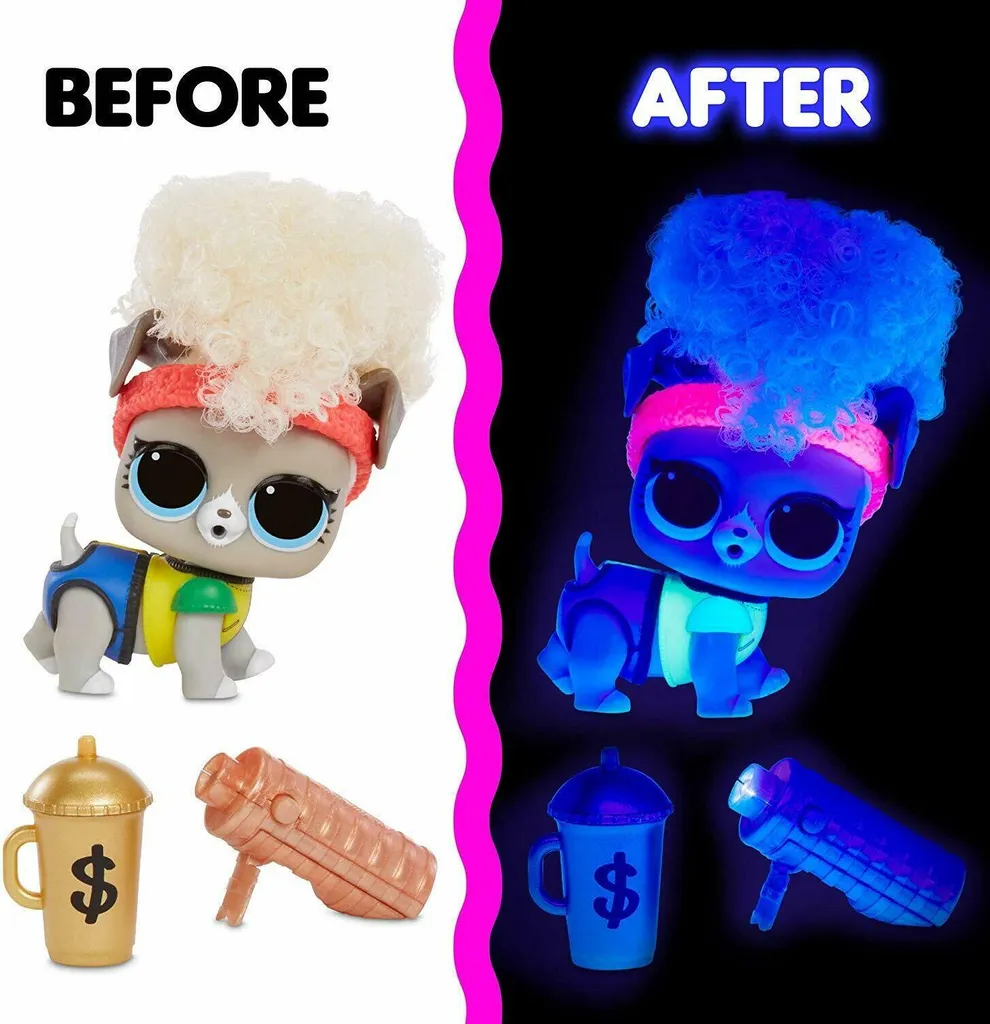 L.O.L. Surprise! Lights Pets With Real Hair & 9 Surprises Including Black Light 5 L.O.L. Surprise! Lights Pets With Real Hair & 9 Surprises Including Black Light – Bild 3