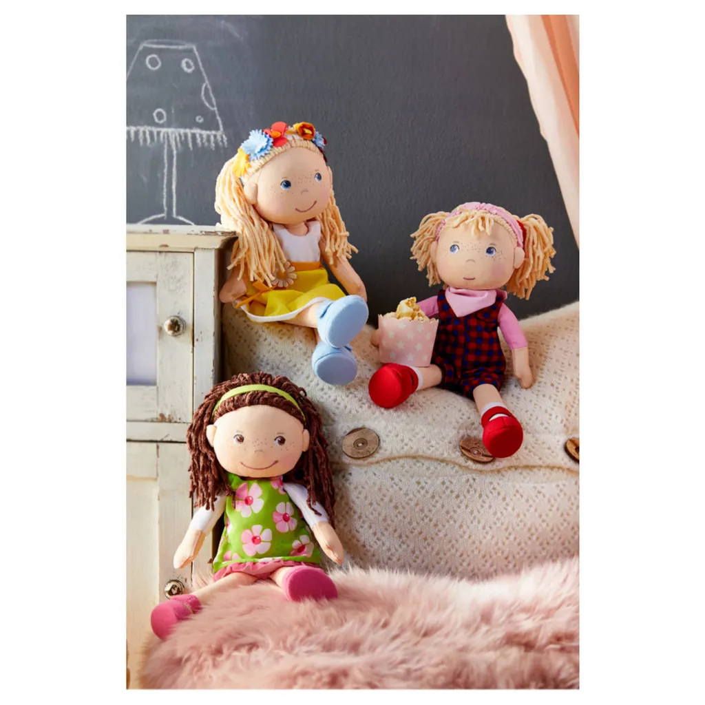 HABA 303666 - Puppe Coco | Stoffpuppe Zum Spielen Und Kuscheln | Puppe Aus Weichen, Waschbaren Materialien | Geschenk Zum 1. Geburtstag | Größe: 30 Cm 4 HABA 303666 - Puppe Coco | Stoffpuppe Zum Spielen Und Kuscheln | Puppe Aus Weichen, Waschbaren Materialien | Geschenk Zum 1. Geburtstag | Größe: 30 Cm – Bild 2