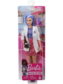 MATTEL HCN11 Barbie Wissenschaftlerin Puppe (blaue Haare)