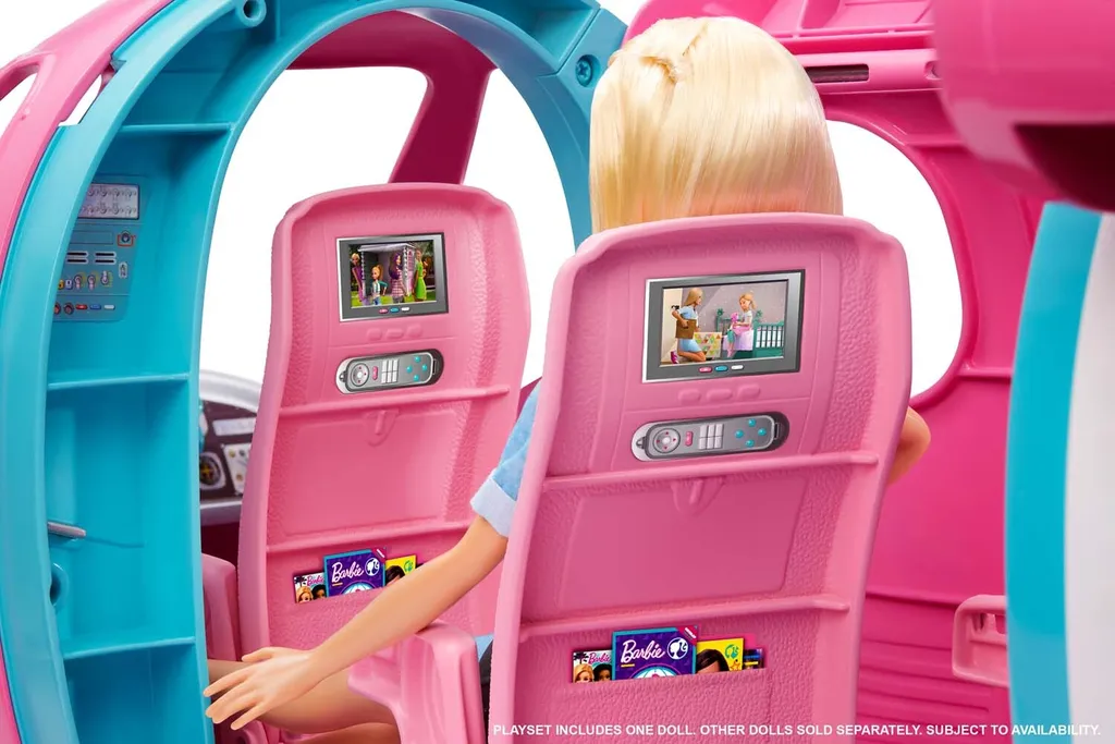 Barbie Reise Traumflugzeug Verwandelbares Spielset Mit Puppe Und Mehr Als 15 Reisebezogenen Zubehörteilen 12 Barbie Reise Traumflugzeug Verwandelbares Spielset Mit Puppe Und Mehr Als 15 Reisebezogenen Zubehörteilen – Bild 10