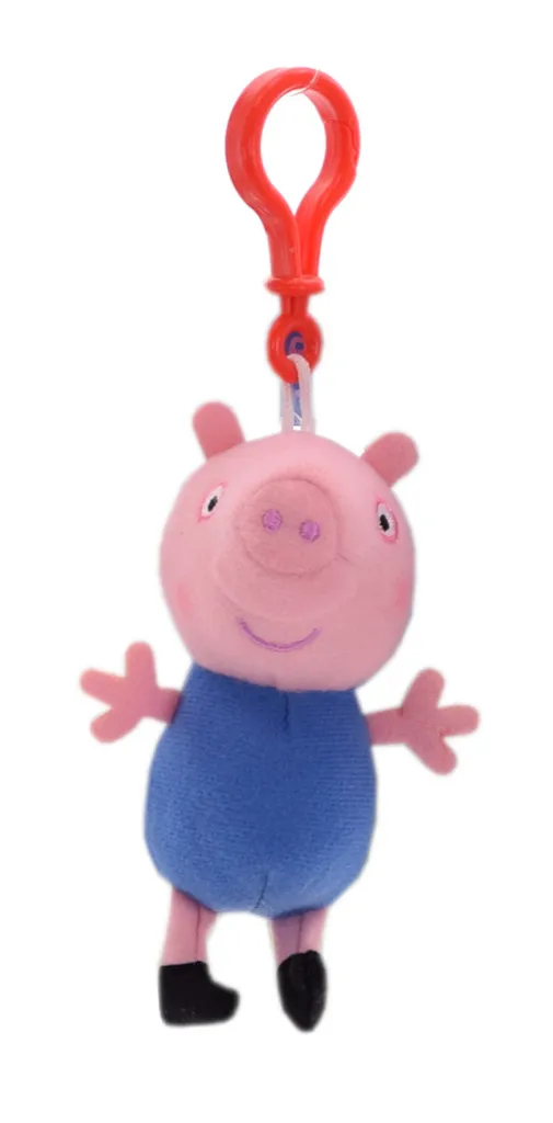 JAZWARES Peppa Wutz Plüschanhänger (12cm), Charakter :Peppa 4 JAZWARES Peppa Wutz Plüschanhänger (12cm), Charakter :Peppa – Bild 2