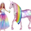 Barbie GWM78 - Dreamtopia Magisches Zauberlicht Einhorn Mit Berührungsfunktion, Licht Und Sound, Puppen Spielzeug Und Puppenzubehör Ab 3 Jahren, Reduzierte Verpackung -Kinderspielzeug Rabatte fe04c20dcdaecbe326be7c472000580e