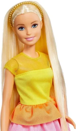 Barbie Locken-Style Puppe (blond) -Kinderspielzeug Rabatte feb977494bb9e3bccdaf0002651c0f74